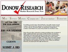 Tablet Screenshot of donowresearch.com